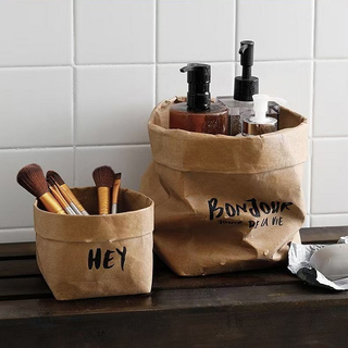 washable kraft bag