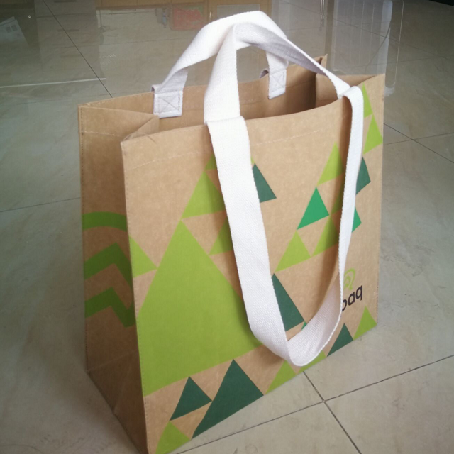 double handle kraft bag 