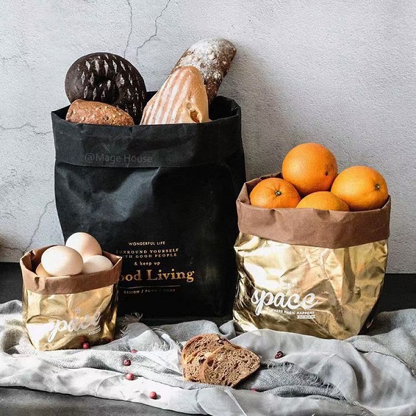washable kraft bag