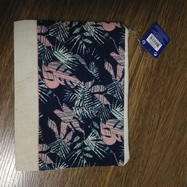 zipper cotton bag