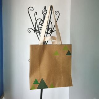 double handle kraft bag 