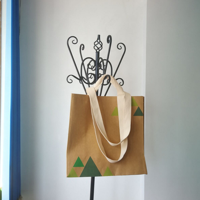 double handle kraft bag 