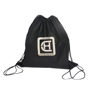 Black Drawstring Bag